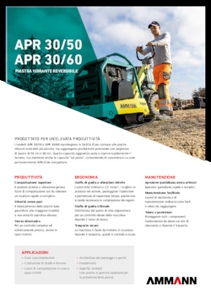 Plăci compactoare reversibile Ammann APR 3060