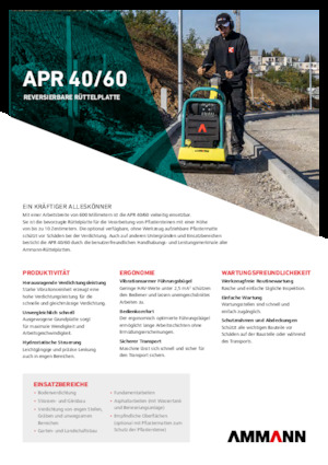 Plăci compactoare reversibile Ammann APR 4060