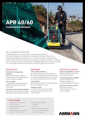 Plăci compactoare reversibile Ammann APR 4060