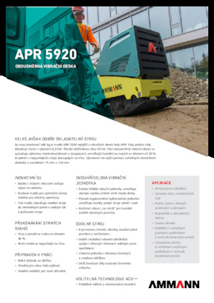 Plăci compactoare reversibile Ammann APR 5920