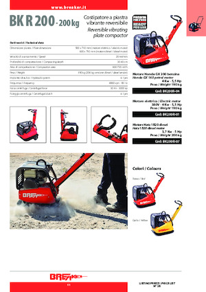 Plăci compactoare reversibile Breaker BK 200 R-07