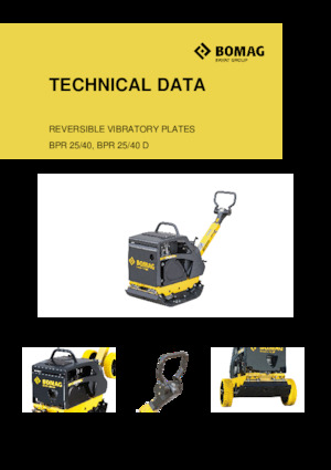 Plăci compactoare reversibile Bomag BPR 25/40