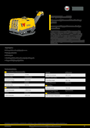 Plăci compactoare reversibile Wacker Neuson DPU110 Lekc 970
