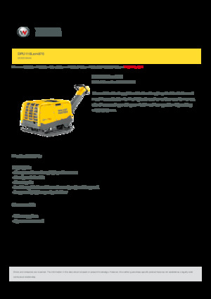 Plăci compactoare reversibile Wacker Neuson DPU110 Lem 870