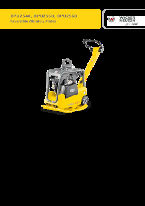 Plăci compactoare reversibile Wacker Neuson DPU2540H