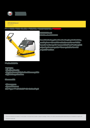 Plăci compactoare reversibile Wacker Neuson DPU6555Hecsh 