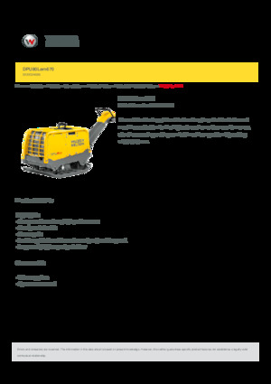 Plăci compactoare reversibile Wacker Neuson DPU80r Lem 670
