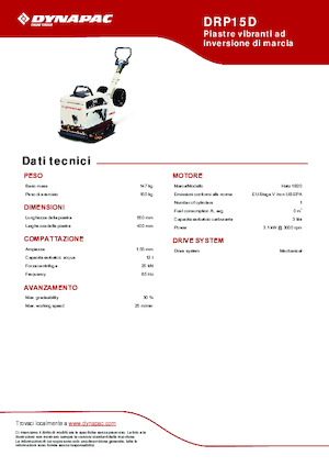 Plăci compactoare reversibile Dynapac DRP15D 