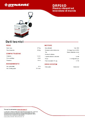Plăci compactoare reversibile Dynapac DRP25D