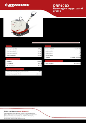 Plăci compactoare reversibile Dynapac DRP40DX