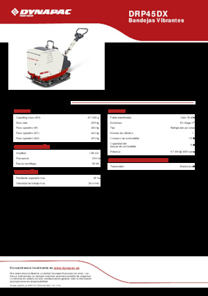 Plăci compactoare reversibile Dynapac DRP45DX