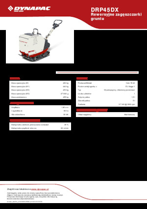 Plăci compactoare reversibile Dynapac DRP45DX