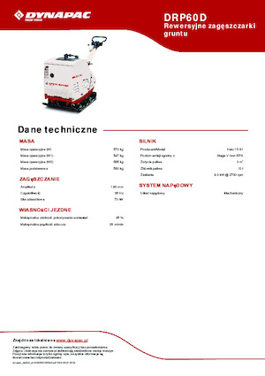 Plăci compactoare reversibile Dynapac DRP60D