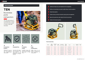 Plăci compactoare reversibile Enar TEN 3040DH