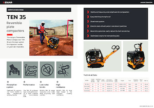 Plăci compactoare reversibile Enar TEN 35GHEL