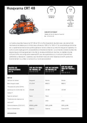 Mistrii duble Husqvarna CRT 48