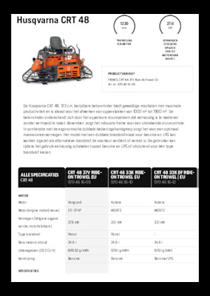 Mistrii duble Husqvarna CRT 48