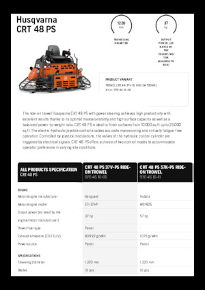 Mistrii duble Husqvarna CRT 48 PS
