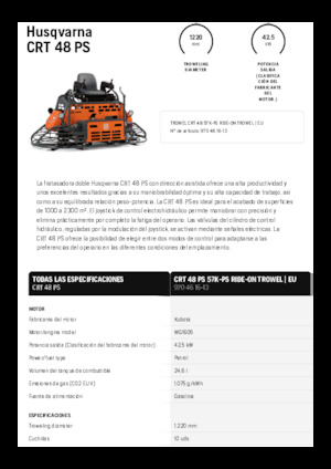 Mistrii duble Husqvarna CRT 48 PS