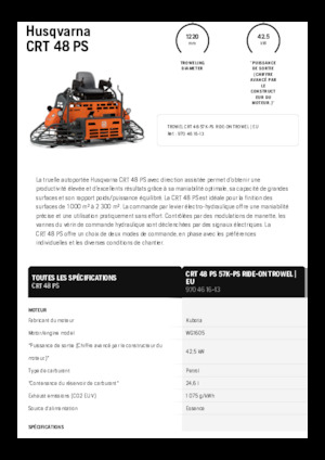 Mistrii duble Husqvarna CRT 48 PS