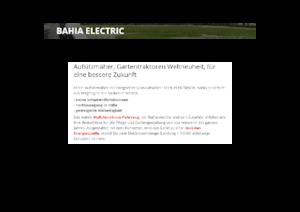 Mașini de tuns iarba Ride on și Tractoare de grădină Etesia BAHIA ELECTRIC