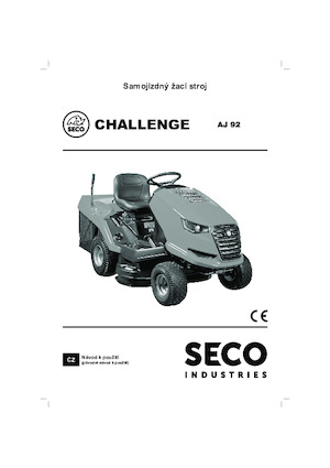 Mașini de tuns iarba Ride on și Tractoare de grădină SECO Challenge AJ V1