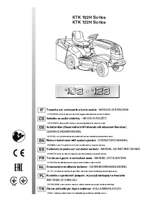 Mașini de tuns iarba Ride on și Tractoare de grădină Efco EF 123/22 V