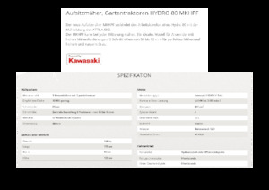 Mașini de tuns iarba Ride on și Tractoare de grădină Etesia HYDRO 80 MKHPF