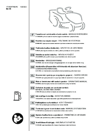 Mașini de tuns iarba Ride on și Tractoare de grădină Mountfield MTF 66 MQ
