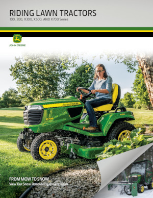 Mașini de tuns iarba Ride on și Tractoare de grădină John Deere X390