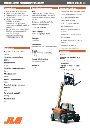 Telehandlere JLG 2505