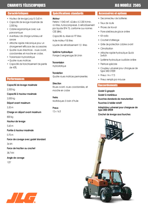 Telehandlere JLG 2505