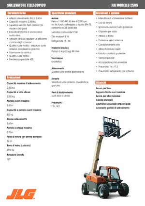Telehandlere JLG 2505