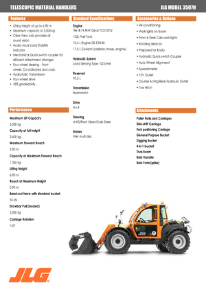 Telehandlere JLG 3507 H