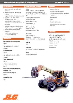 Telehandlere JLG 3508 PS