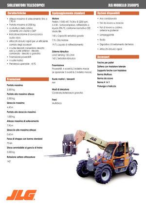 Telehandlere JLG 3508 PS