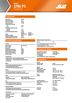 Telehandlere JLG 3706 PS