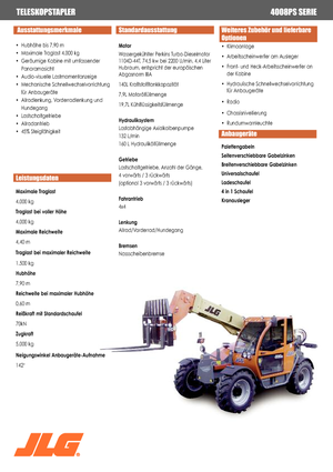 Telehandlere JLG 4008 PS