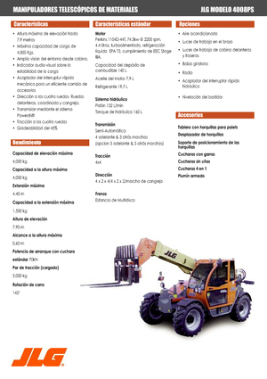 Telehandlere JLG 4008 PS