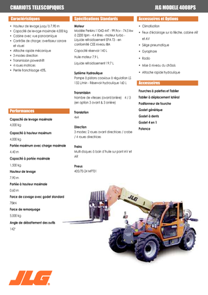 Telehandlere JLG 4008 PS
