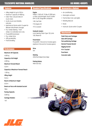 Telehandlere JLG 4009 PS