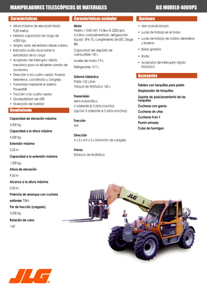 Telehandlere JLG 4009 PS