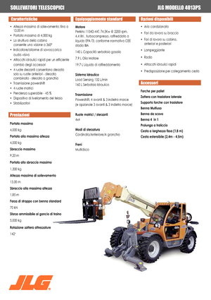 Telehandlere JLG 4013 PS