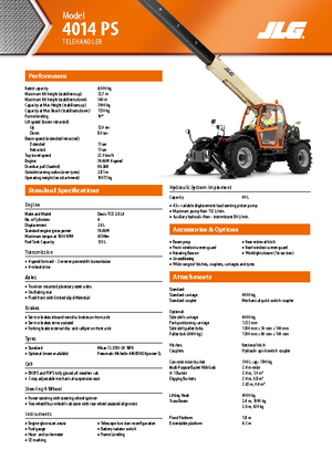 Telehandlere JLG 4014 PS