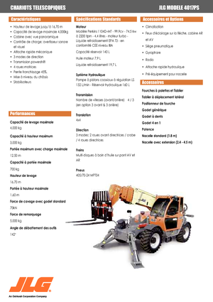 Telehandlere JLG 4017 PS