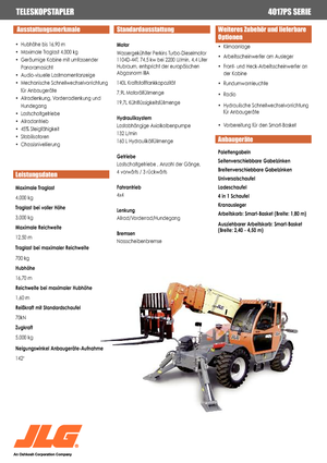 Telehandlere JLG 4017 PS