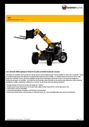 Telehandlere Kramer 4407