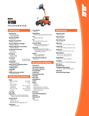 Telehandlere JLG 619 A