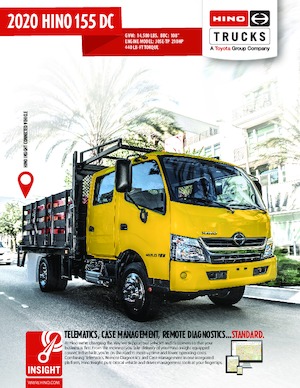 Șasiuri rigide Hino 2020 HINO 155 DC 4x2