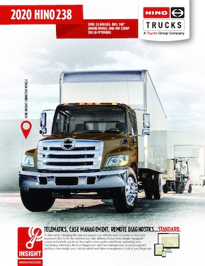 Șasiuri rigide Hino 2020 HINO 238 4x2